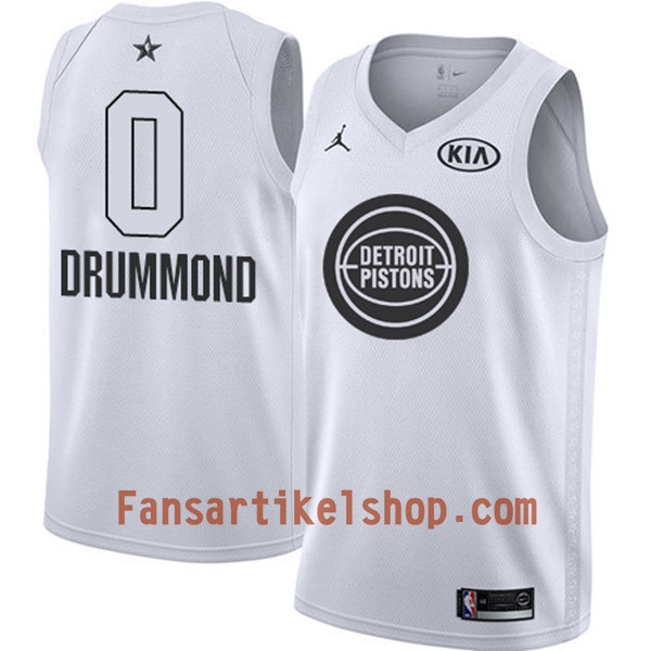 NBA Detroit Pistons Trikot Andre Drummond 0 2018 All-Star Jordan Brand Weiß Swingman - Herren NBA Detroit Pistons Trikot Andre Drummond 0 2018 All-Star Jordan Brand Weiß Swingman - Herren